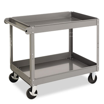 Tennsco Two-shelf Metal Cart, 24w X 36d X 32h, Gray freeshipping - TVN Wholesale